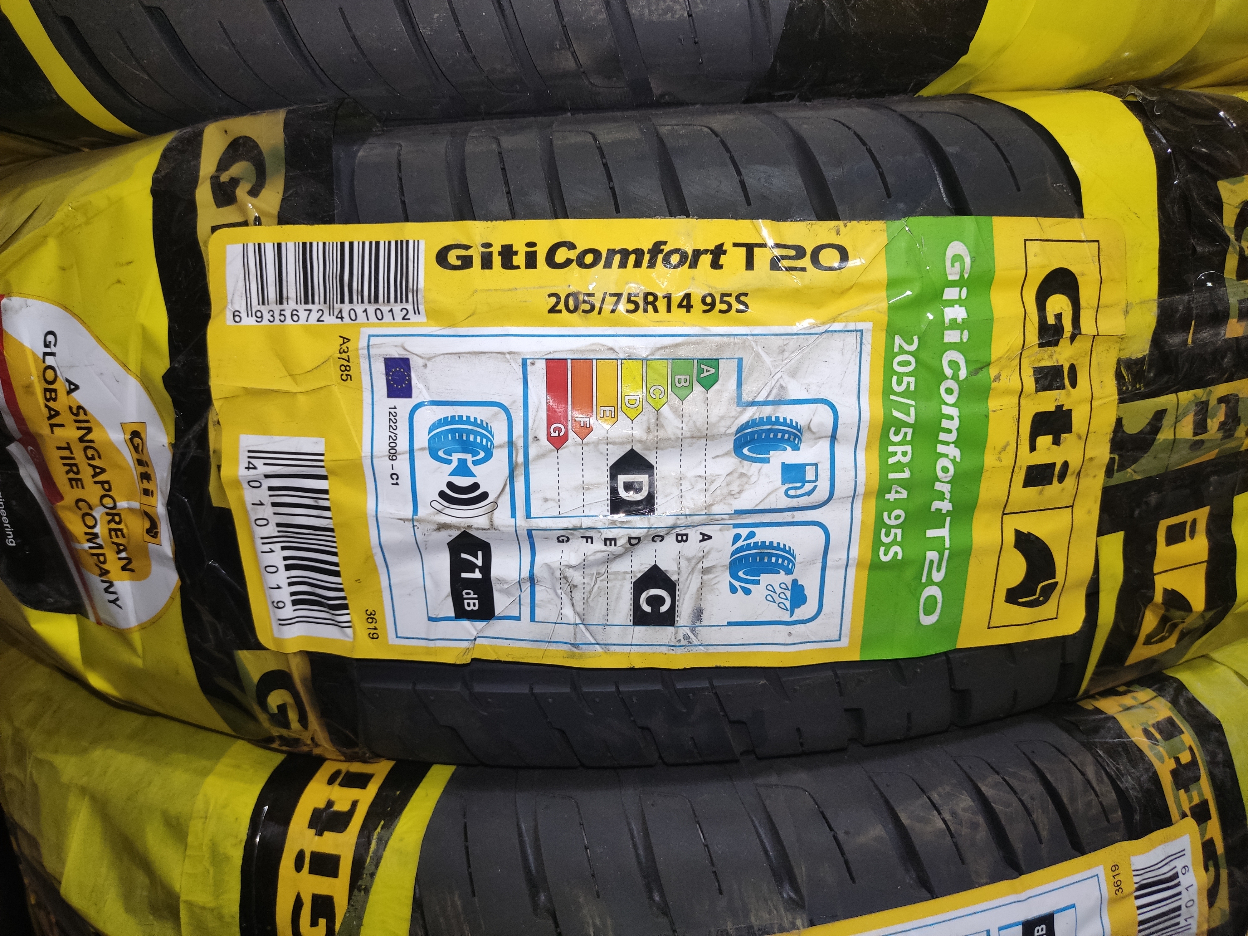 لاستیک 205/75/14 جی‌تی